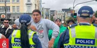 Protesters disrupt Wellington Pride parade. protesters-disrupt-wellington-pride-parade