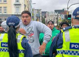Protesters disrupt Wellington Pride parade. protesters-disrupt-wellington-pride-parade