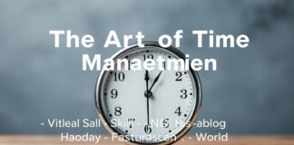 The Art of Time Management: A Critical Skill in Today’s Fast-Paced World The Art of Time Management: A Vital Skill in Today's Fast-Paced World