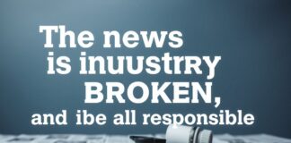 The News Business is Broken, and We’re All to Blame The news industry is broken, and we are all responsible.