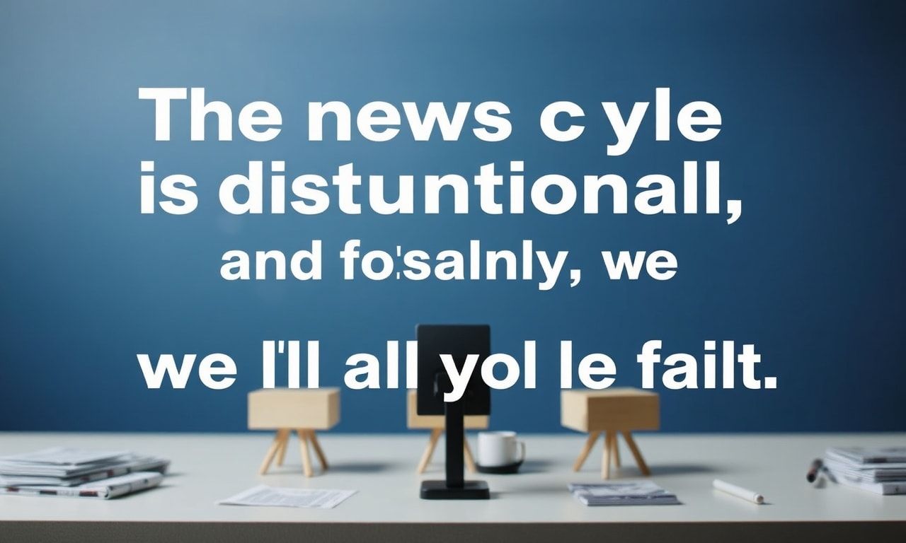 The News Cycle is Broken, and Honestly, We're All to Blame