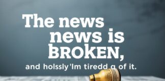 The News Is Broken, And Honestly, I’m Over It The news is broken, and honestly, I'm tired of it.