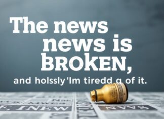 The News Is Broken, And Honestly, I’m Over It The news is broken, and honestly, I'm tired of it.